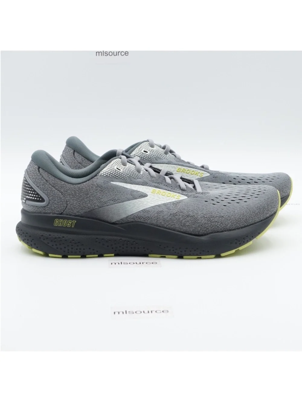NEW Size 11 Men's Brooks Ghost 16 Running Shoes 110418-1D-040 Primer/Grey/Lime